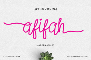 Afifah Script: The Modern Typeface for Scroll-Stopping Content
