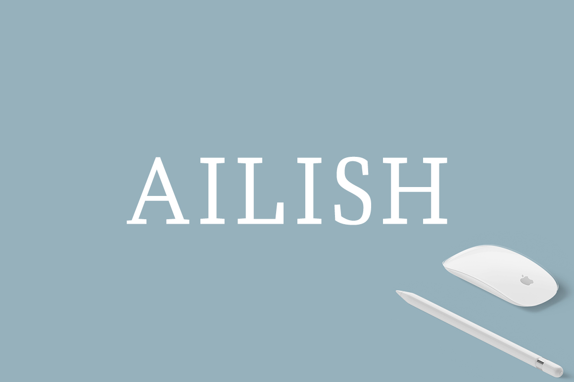 Ailish: A Slab Serif Font for Web Design