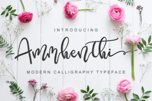 Ammenthi: A Modern Script Font for Handmade Brands