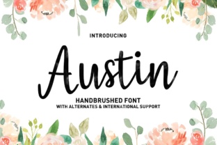 Austin: A Modern Script Font for Editorial Design