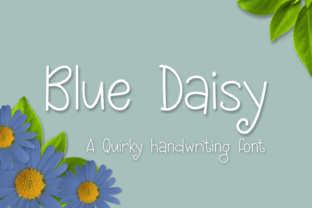 Blue Daisy Font: Handwritten Style for Creative Design