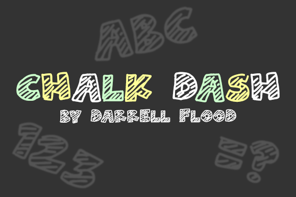 Chalk Dash Font for Creative Brands