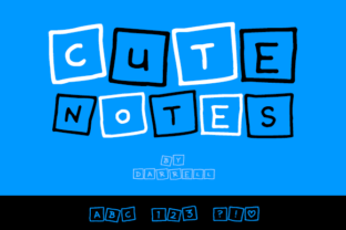 Cute Notes Font for Playful Design