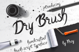 Dry Brush: A Hand-Brushed Font for Makers and Sellers