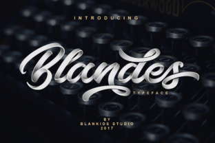 Elevate Editorial Design with Blandes Script Font