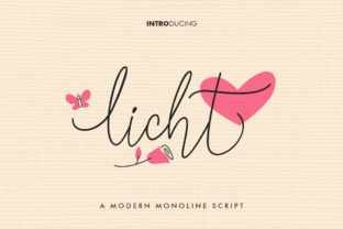 Licht Font for Handmade Creations