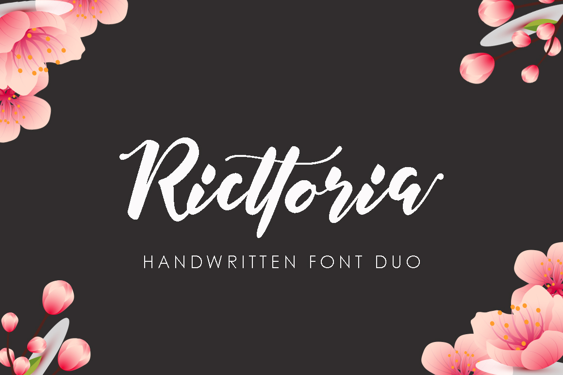 Ricttoria: A Modern Script Font for Editorial Design