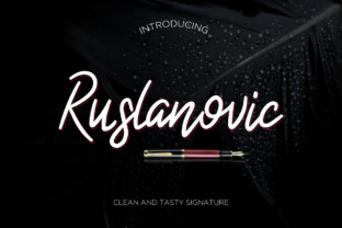 Ruslanovic: A Fresh Script Handwritten Font for Editorial Design