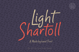Shartoll Light: A Handwritten Font for Creative Projects
