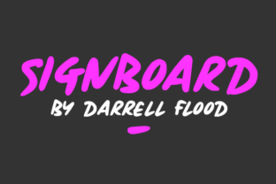 Signboard Font for Web Design