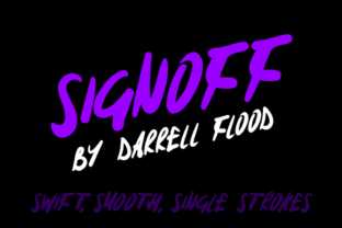 Signoff Font for Web Design