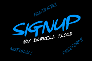 Signup Font for Creative Campaigns