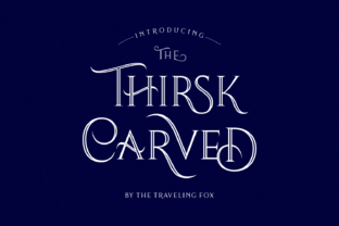 Thirsk Carved Font for Vintage Crafts and Labels