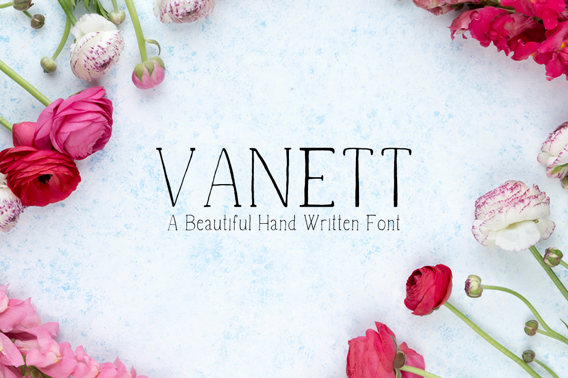 Vanett Font for Web Design